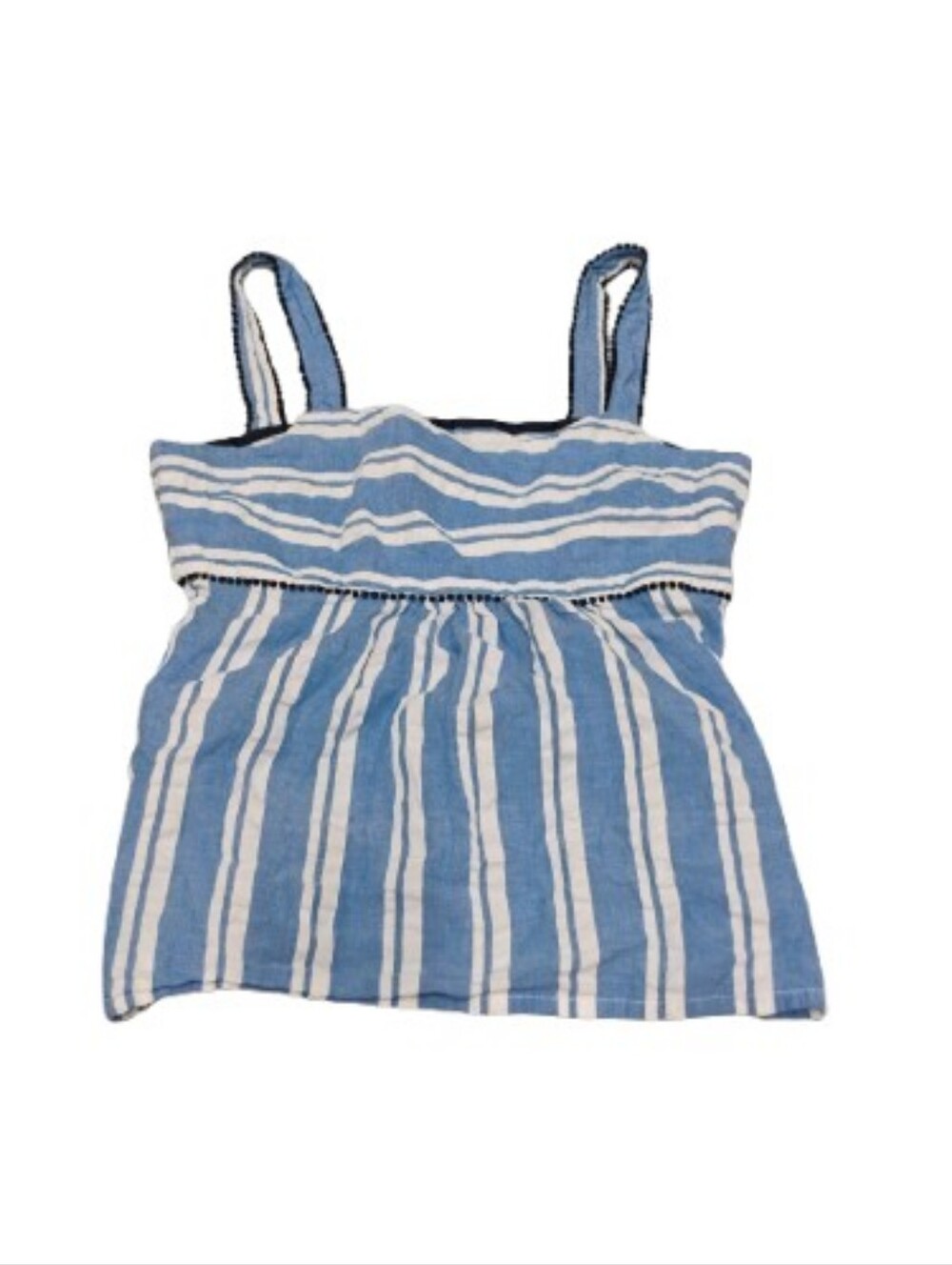 Boden Women's Striped Sleeveless Square Neckline Tank Top Sz 8 US